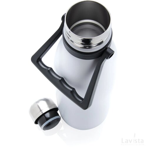 RCS gerecycled roestvrijstalen grote vacuümfles 1,5L wit