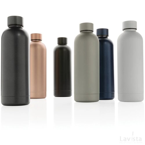 RCS gerecycled roestvrijstalen Impact vacuümfles zilver