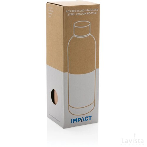 RCS gerecycled roestvrijstalen Impact vacuümfles bruin
