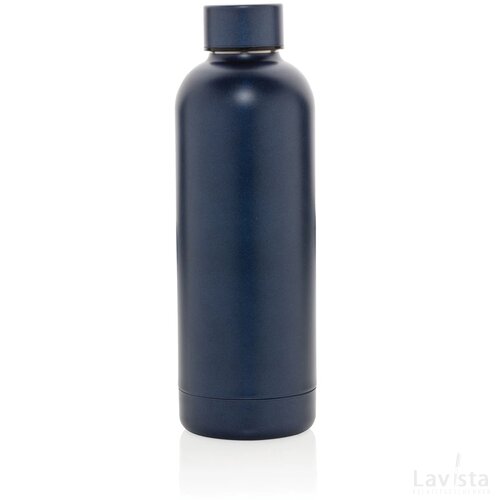 RCS gerecycled roestvrijstalen Impact vacuümfles blauw