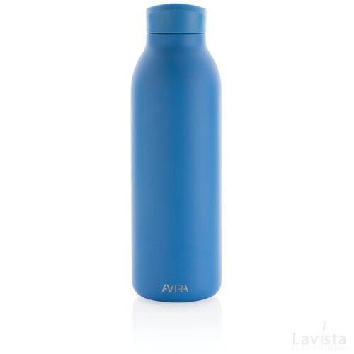 Avira Avior RCS gerecycled roestvrijstalen fles 500 ML blauw