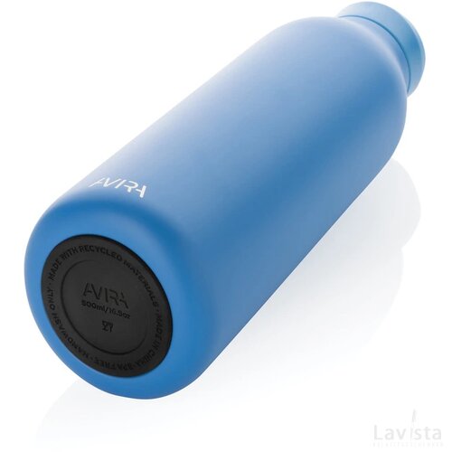 Avira Avior RCS gerecycled roestvrijstalen fles 500 ML blauw