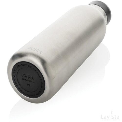 Avira Avior RCS gerecycled roestvrijstalen fles 500 ML zilver