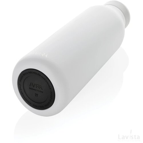 Avira Avior RCS gerecycled roestvrijstalen fles 500 ML wit