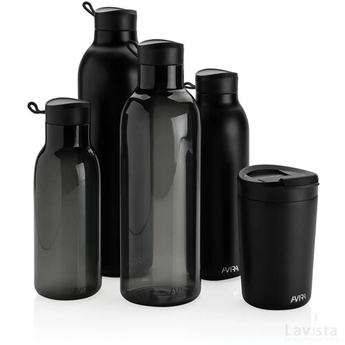 Avira Avior RCS gerecycled roestvrijstalen fles 500 ML zwart