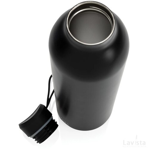 Avira Avior RCS gerecycled roestvrijstalen fles 1L zwart