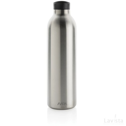 Avira Avior RCS gerecycled roestvrijstalen fles 1L zilver