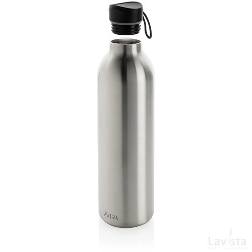 Avira Avior RCS gerecycled roestvrijstalen fles 1L zilver