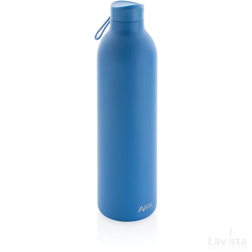 Avira Avior RCS gerecycled roestvrijstalen fles 1L blauw