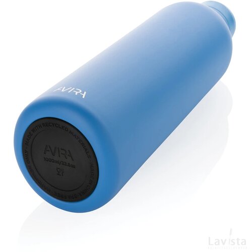 Avira Avior RCS gerecycled roestvrijstalen fles 1L blauw