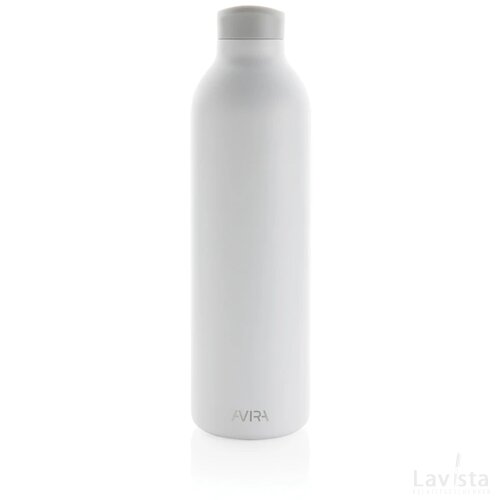 Avira Avior RCS gerecycled roestvrijstalen fles 1L wit