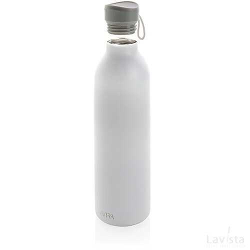 Avira Avior RCS gerecycled roestvrijstalen fles 1L wit