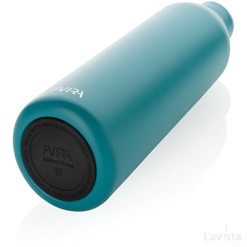 Avira Avior RCS gerecycled roestvrijstalen fles 1L turquoise