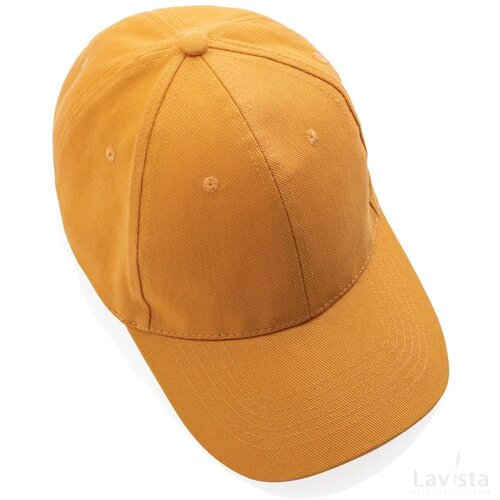 Impact AWARE™ 6 panel 280gr gerecycled katoenen cap sundial oranje