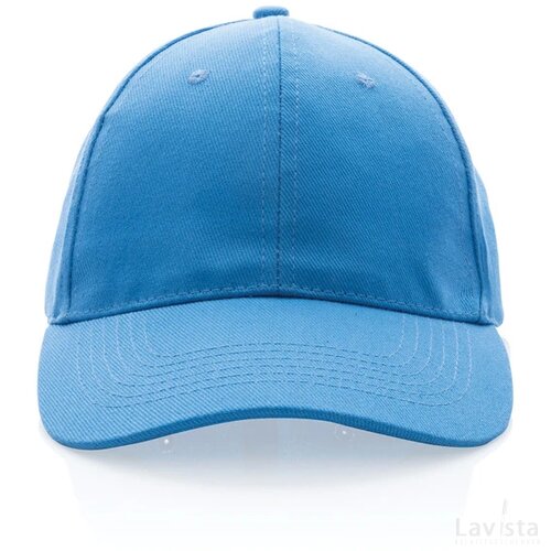Impact AWARE™ 6 panel 280gr gerecycled katoenen cap tranquil blue