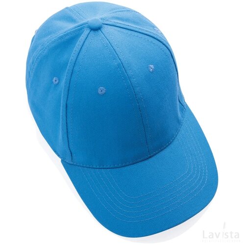 Impact AWARE™ 6 panel 280gr gerecycled katoenen cap tranquil blue