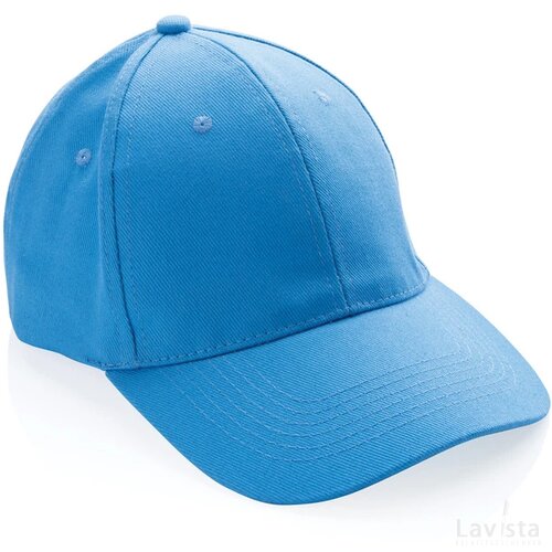 Impact AWARE™ 6 panel 280gr gerecycled katoenen cap tranquil blue