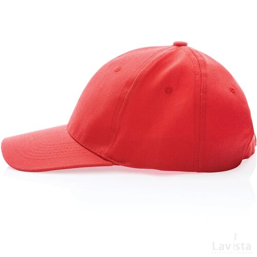 Impact AWARE™ 6 panel 280gr gerecycled katoenen cap luscious red