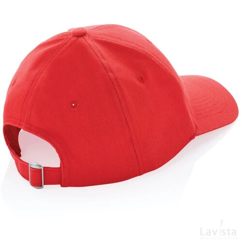 Impact AWARE™ 6 panel 280gr gerecycled katoenen cap luscious red