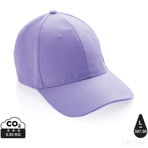 Impact AWARE™ 6 panel 280gr gerecycled katoenen cap lavender