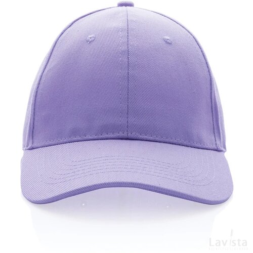 Impact AWARE™ 6 panel 280gr gerecycled katoenen cap lavender