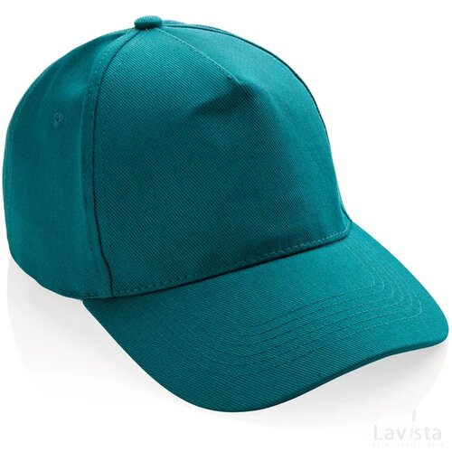 Impact AWARE™ 5 panel 280gr recycled katoenen cap verdigris