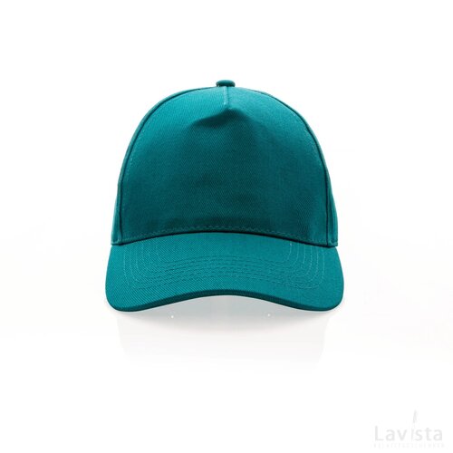 Impact AWARE™ 5 panel 280gr recycled katoenen cap verdigris