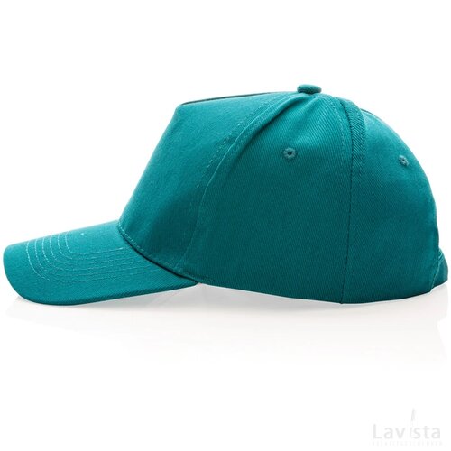 Impact AWARE™ 5 panel 280gr recycled katoenen cap verdigris