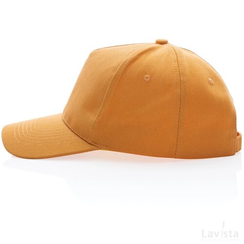 Impact AWARE™ 5 panel 280gr recycled katoenen cap sundial oranje
