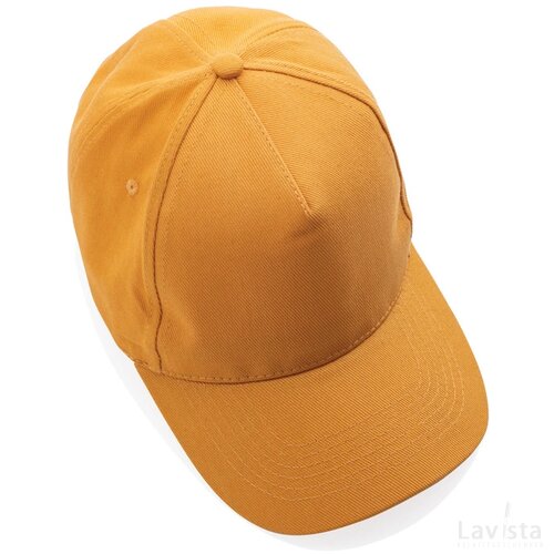 Impact AWARE™ 5 panel 280gr recycled katoenen cap sundial oranje