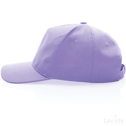 Impact AWARE™ 5 panel 280gr recycled katoenen cap lavender