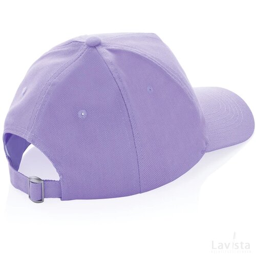 Impact AWARE™ 5 panel 280gr recycled katoenen cap lavender