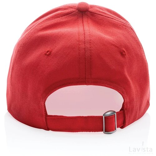 Impact AWARE™ 5 panel 280gr recycled katoenen cap luscious red
