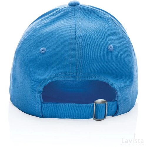 Impact AWARE™ 5 panel 280gr recycled katoenen cap tranquil blue