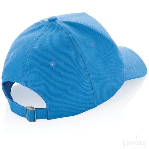 Impact AWARE™ 5 panel 280gr recycled katoenen cap tranquil blue