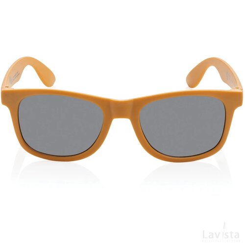GRS zonnebril van gerecycled PP-plastic oranje