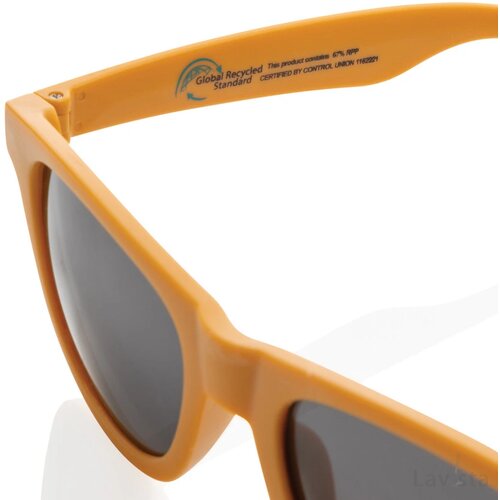 GRS zonnebril van gerecycled PP-plastic oranje