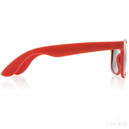 GRS zonnebril van gerecycled PP-plastic rood