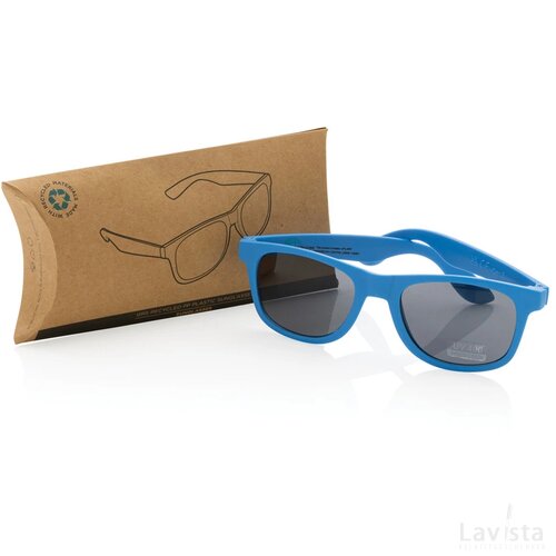 GRS zonnebril van gerecycled PP-plastic blauw