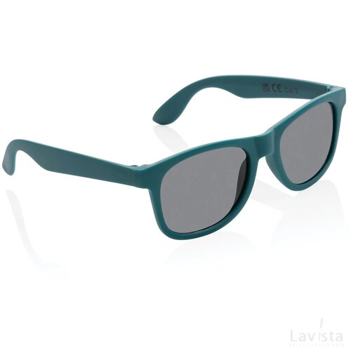 GRS zonnebril van gerecycled PP-plastic turquoise