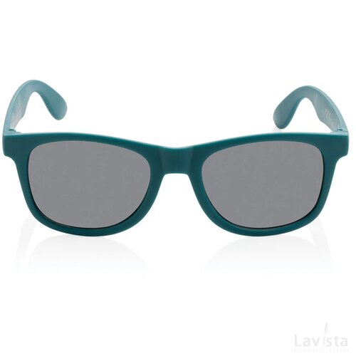 GRS zonnebril van gerecycled PP-plastic turquoise