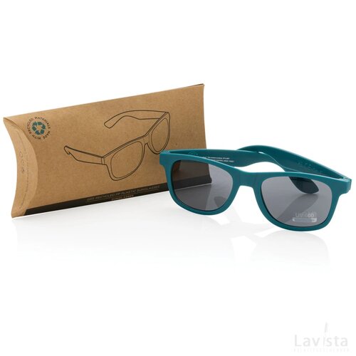 GRS zonnebril van gerecycled PP-plastic turquoise