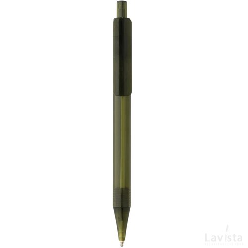 GRS RPET X8 transparante pen groen