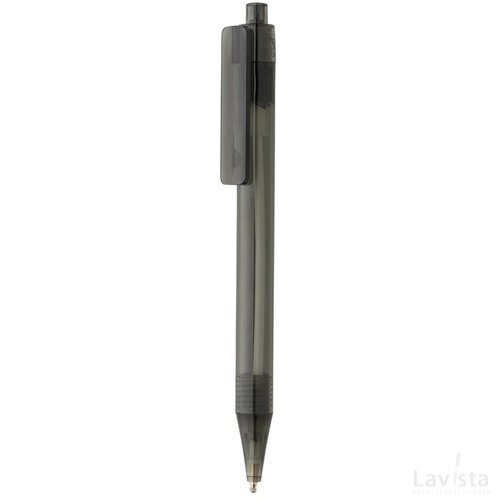 GRS RPET X8 transparante pen zwart