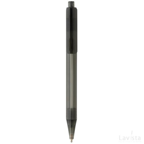 GRS RPET X8 transparante pen zwart
