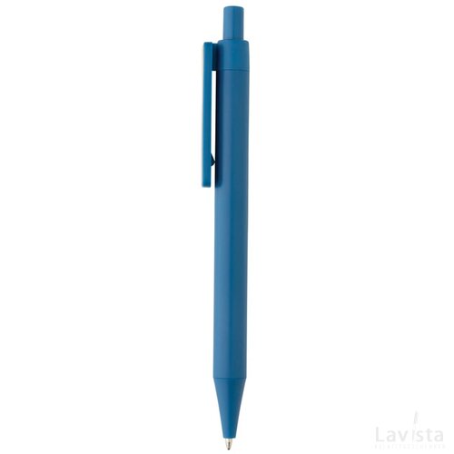 GRS RABS pen met bamboe clip blauw