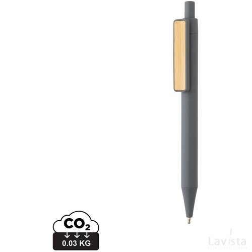 GRS RABS pen met bamboe clip grijs