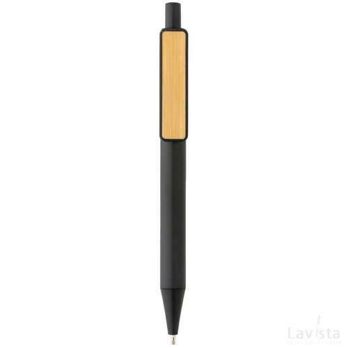 GRS RABS pen met bamboe clip zwart