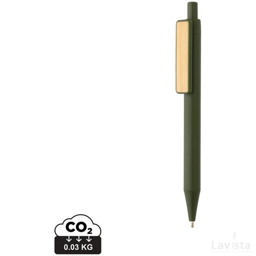 GRS RABS pen met bamboe clip groen
