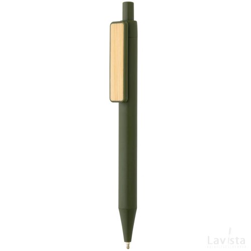GRS RABS pen met bamboe clip groen